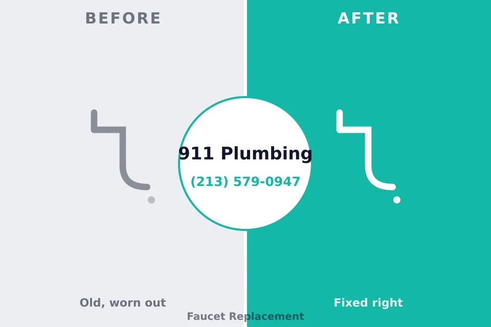 Before and after: plumbing repair West Frankfort, IL